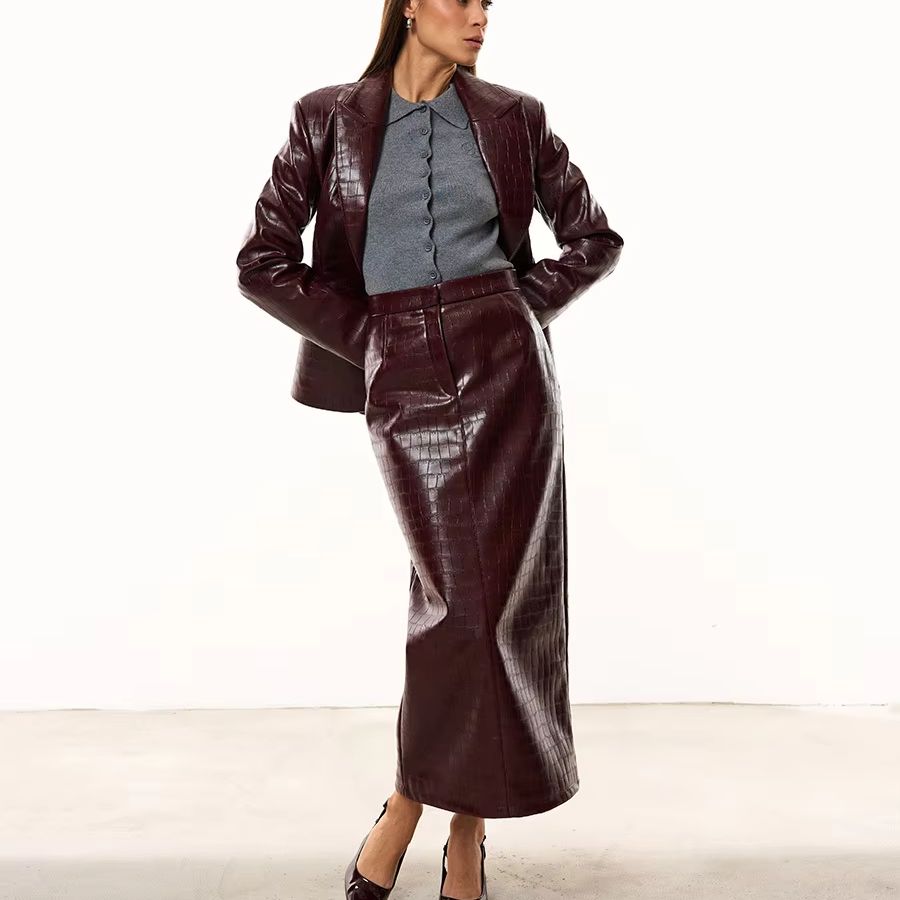IG Women Burgundy Croc Faux Le - Fly Line recension och pris