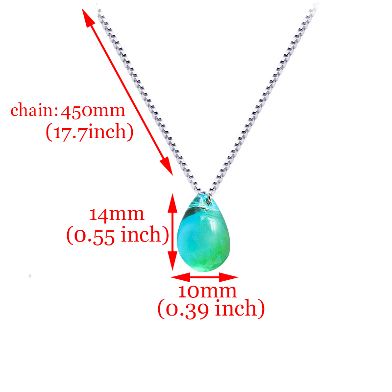 Mermaid's Tears Necklace Ocean - Fishing Line Box recension och pris