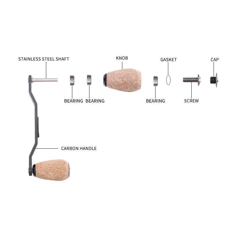RUKE  Fishing Reel Handle Carb - Daiwa Reel Bg recension och pris