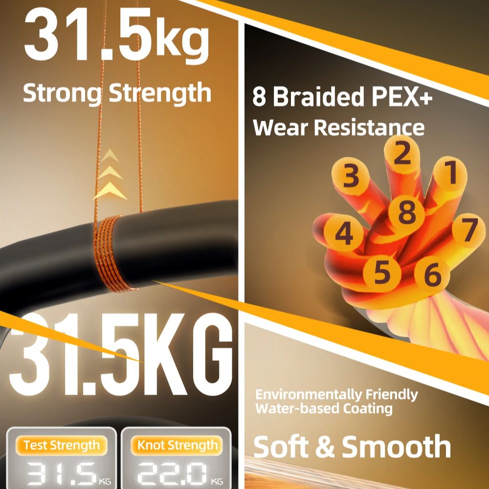 HASIDA Butterfly 100m 8Braided - Copolymer Line recension och pris